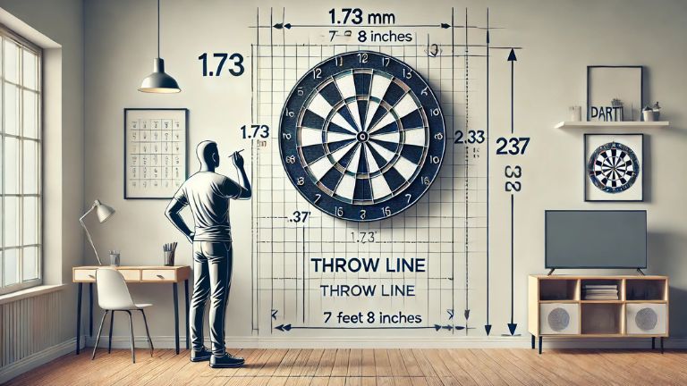 Regulation Height for Dartboard