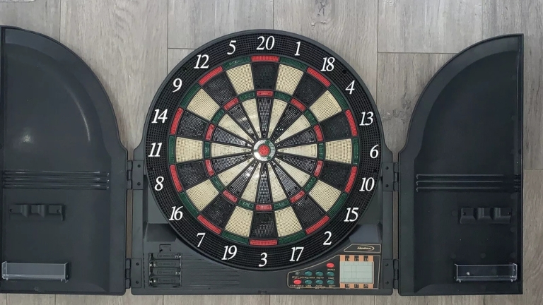 Halex Dart Board with Cabinet